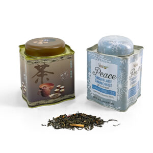Special-shaped square tin box for tea packaging