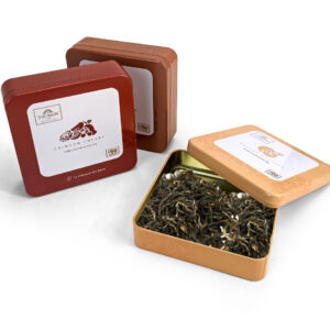 Square shape small tea tin containers