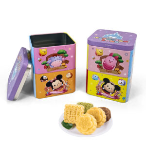 Double-layered container store cookie tins