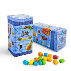 Blue Square Metal Tin Candy Box