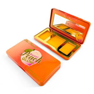 Small rectangular metal tins for eyeshadow palettes