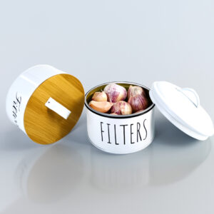 Garlic storage round tin containers manufacturers