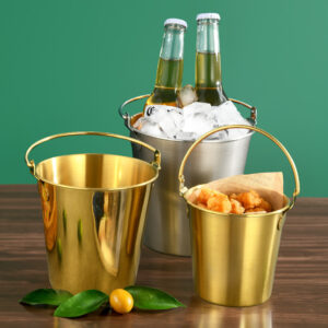 Simple multi purpose tin bucket set with/without handle