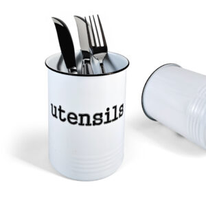 Minimalist utensil tin storage boxes for knife fork set