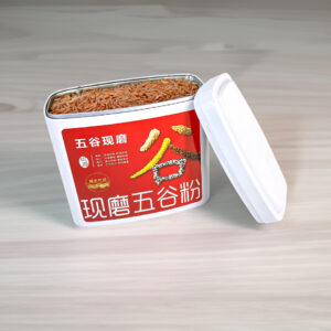 Durable metal tin container for grains storage