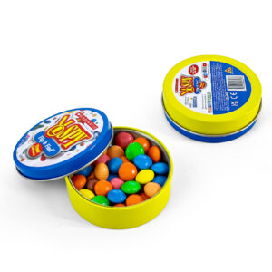 Daily carry round tin pocket box for candy storage