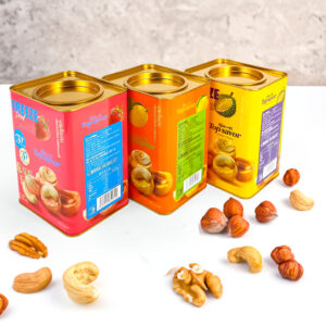 Premium nut packaging tin box food-grade metal container