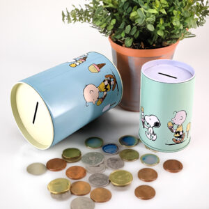 Minimalist money box tin cans for modern homes