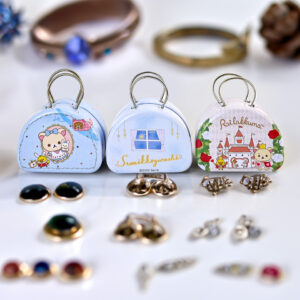 Adorable Handbag-shaped tin can jewelry box