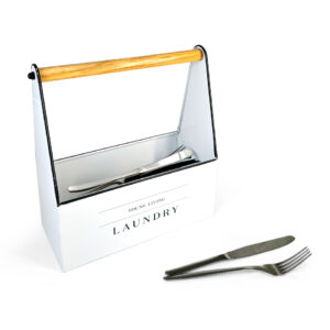 Decorative tin storage boxes for cutlery sets