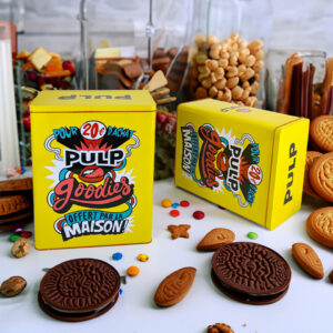 Commercial large-capacity tall metal containers for cookies