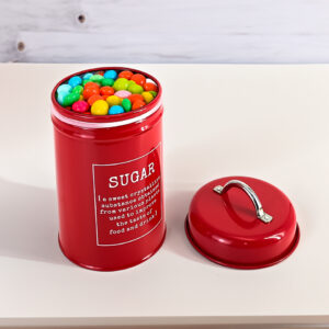 Tin candy packaging with a good sealing screw lid