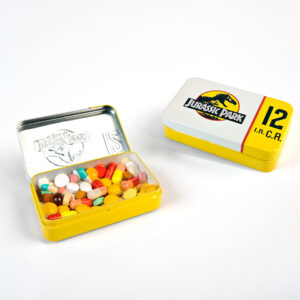Portable mini tin pill box for daily use