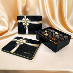 Food grade extra-large chocolate tin containers favor boxes