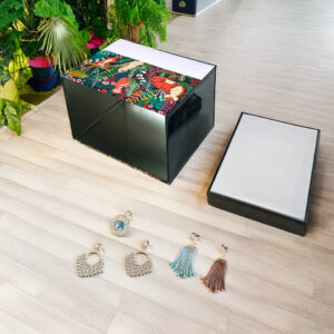 Jungle themed small metal storage boxes for creative gifts