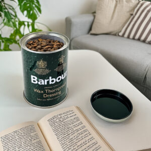 Minimalist food grade round metal coffee tins packaging