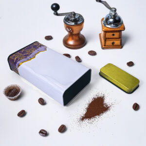 Food grade small tin storage containers for coffee