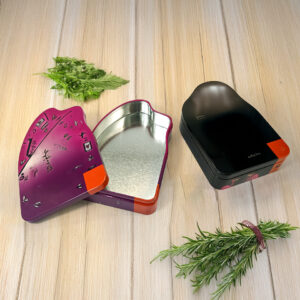 Special-shaped durable tin box for collectible souvenir