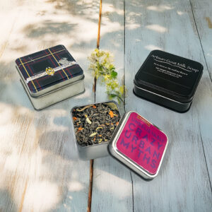 Various sizes metal square tin boxes for loose leaves