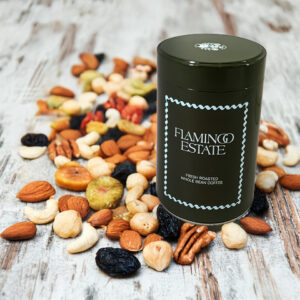 High quality metal tin round box for mixed nuts packaging