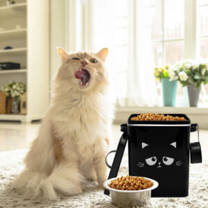 How many tins of cat food per day?